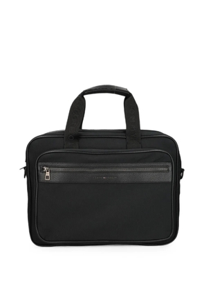 Tommy Hilfiger logo-tape laptop bag - Black