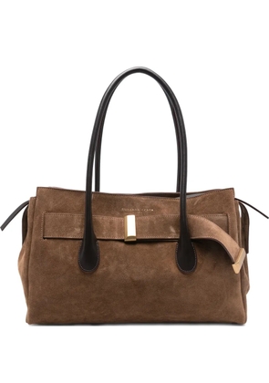 Roberto Festa suede tote bag - Brown
