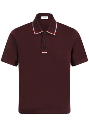 Ferragamo autograph polo shirt - Red