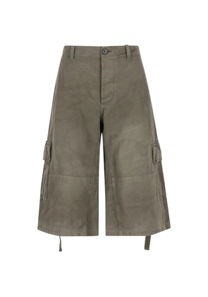 FENDI green cotton shorts