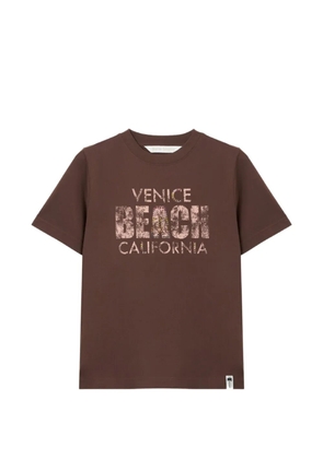 Palm Angels Cali Vibes regular T-Shirt - Brown