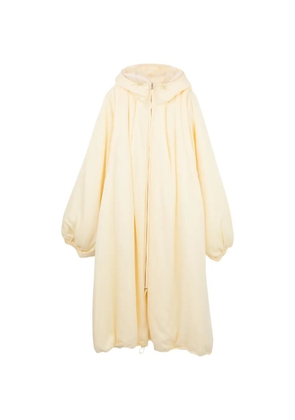 Enföld hooded balloon-sleeve coat - Yellow