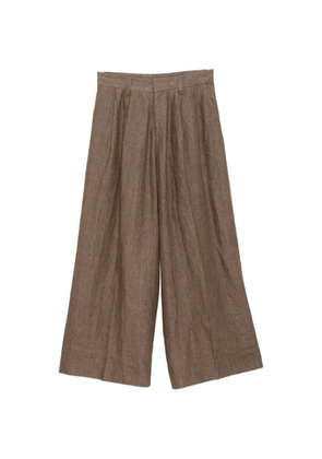 ERL wide-leg tailored trousers - Brown