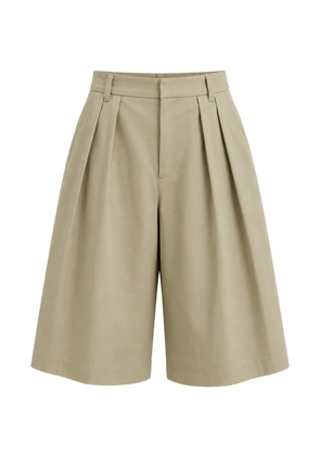 Tibi pleated wide-leg shorts - Neutrals