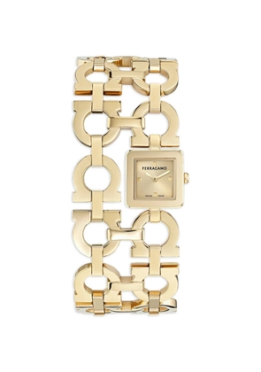 Ferragamo Double Gancini 19mm watch - Gold