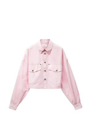 Versace crop button-down shirt - Pink