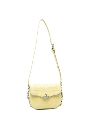 Vivienne Westwood Hunter croc-embossed mini crossbody bag - Green
