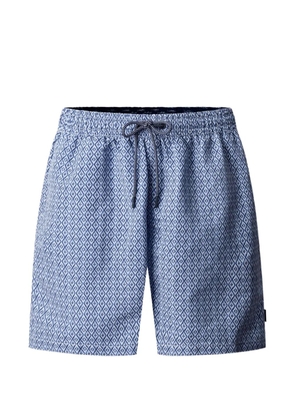 Hackett London diamond-print swim shorts - Blue