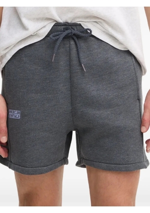 American Vintage drawstring logo shorts - Grey
