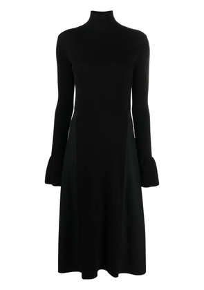 JOSEPH Mixed Media Duperre midi dress - Black