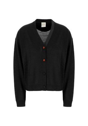Paul Smith contrast-button V-neck cardigan - Black