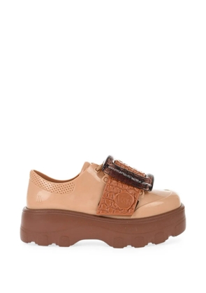 Viktor & Rolf x Melissa buckle derby shoes - Brown