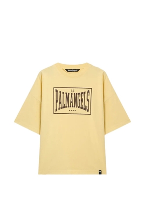 Palm Angels Box Logo loose T-Shirt - Yellow