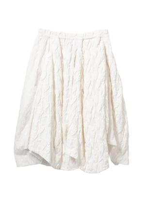 Comme Des Garçons textured midi skirt - White