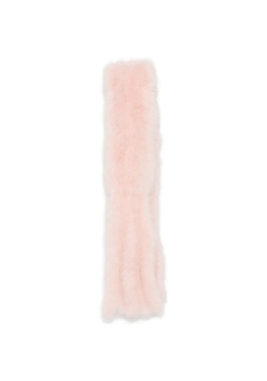 Valentino Garavani feather-embellished scarf - Pink