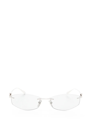Balenciaga rimless geometric-frame sunglasses - Silver
