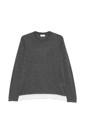 Paolo Pecora crew-neck long-sleeve sweater - Grey