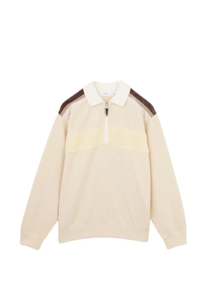 Toga panelled zip-up T-shirt - Neutrals