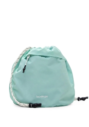 Topologie reversible drawstring bucket clutch bag - Green