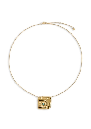 Monica Vinader square-pendant necklace - Gold