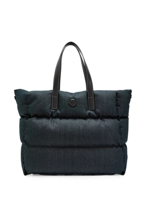 Moncler New Caradoc quilted logo-patch tote bag - Blue