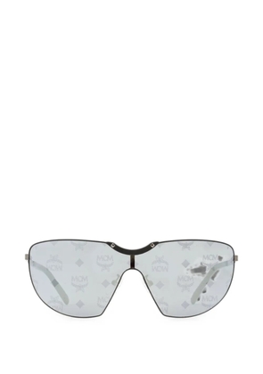 MCM Monogram-print shield-frame sunglasses - Grey