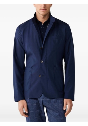 Hackett London stand-up collar blazer - Blue