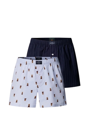 Hackett London Harry Boxer cotton boxer shorts (set of two) - Blue