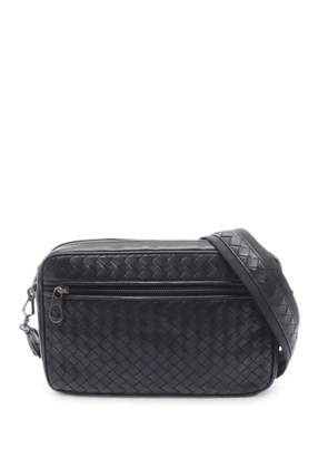 Bottega Veneta Pre-Owned 2010s intrecciato cross body bag - Black