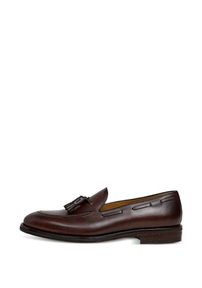 Hackett London Mayfair Crust tassel leather loafers - Brown