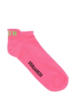 DSQUARED2 Icon logo-print socks - Pink