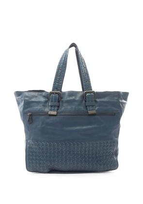 Bottega Veneta Pre-Owned 2000s Intrecciato calf leather tote bag - Blue