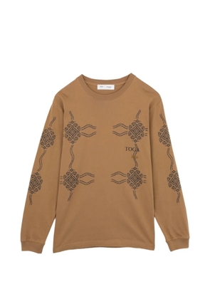 Toga graphic-print T-shirt - Brown