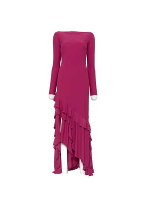 Love Moschino ruffled asymmetric dress - Pink
