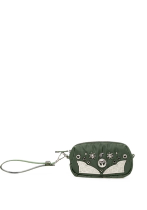 Toga embellished wristle wallet - Green