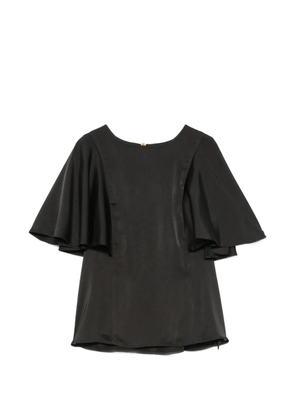 Michael Kors ruffled-sleeves blouse - Black