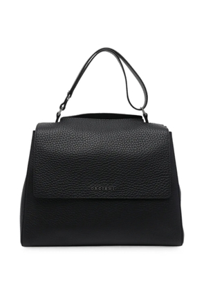 Orciani Sveva pebbled-leather tote bag - Black