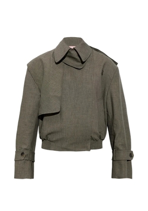 Christopher Esber Cropped Trench jacket - Grey