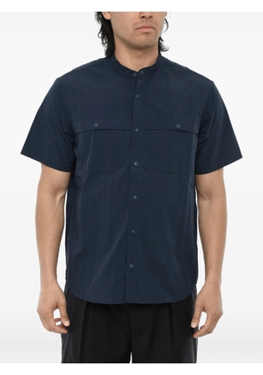Woolrich short-sleeve mandarin-collar shirt - Blue