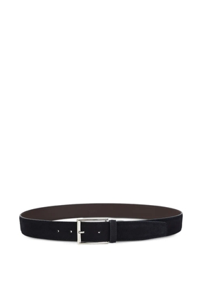 Canali calf suede reversible belt - Blue