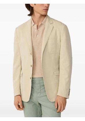 Hackett London patch-pocket single-breasted blazer - Neutrals