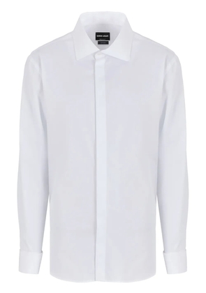 Giorgio Armani spread-collar cotton shirt - White