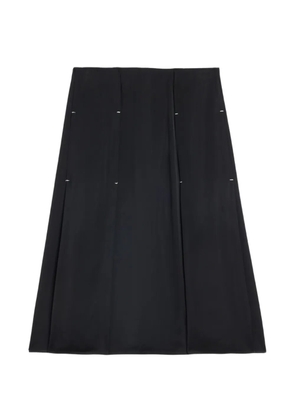 Jil Sander fluid viscose pleated skirt - Black