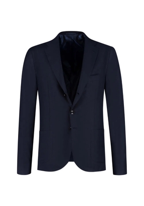 Kiton notched-lapel single-breasted blazer - Blue