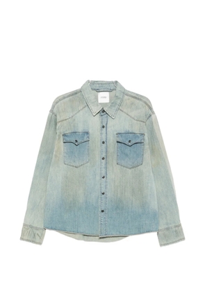 FOUND buttoned hooded shirt - Blue