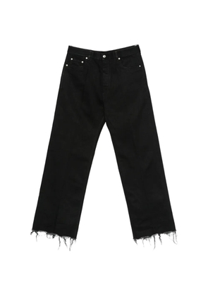 Rick Owens Geth raw-cut wide-leg jeans - Black