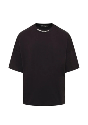 Palm Angels logo-print cotton T-shirt - Black