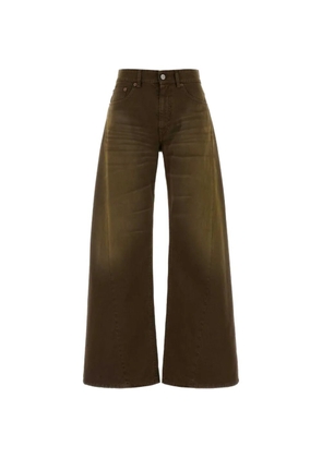 MM6 Maison Margiela faded panelled jeans - Brown