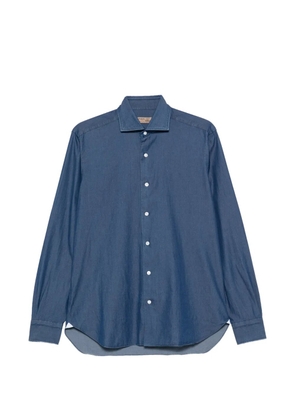 Barba cutaway-collar long-sleeve shirt - Blue