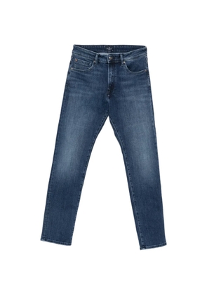 Hackett London belt-loop logo-patch jeans - Blue